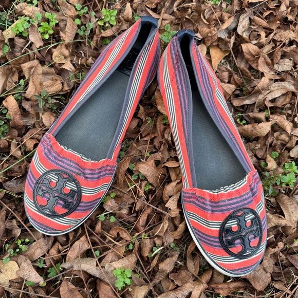 Tory Burch Multicolor Striped Flats - Picture 3 of 12